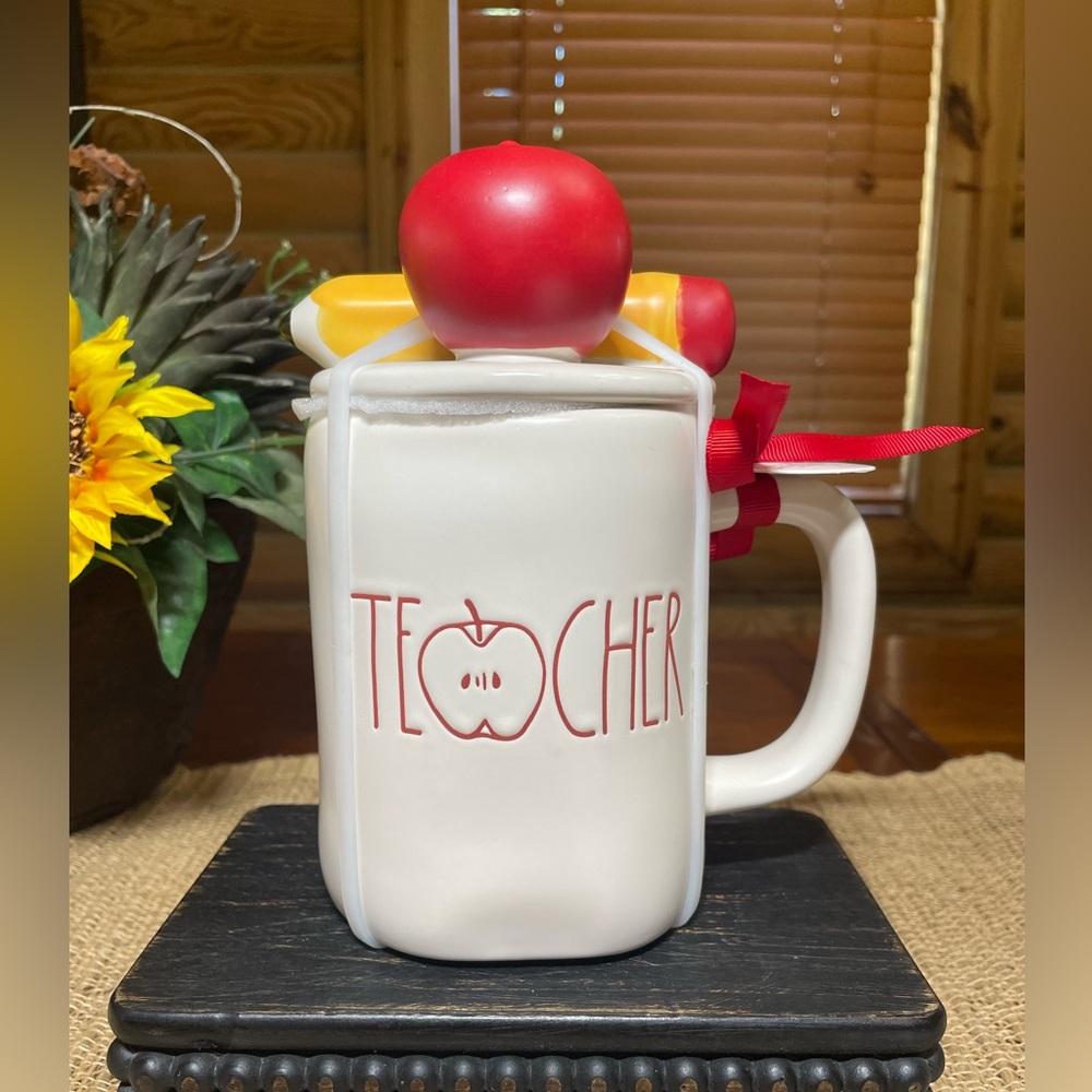 TEACHER Rae Dunn Mug with Topper